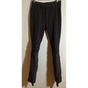 Vintage Roffe Ski Jett Pants Men Size 30x30 Bib Black Ankle Zip Nylon/Wool Blend